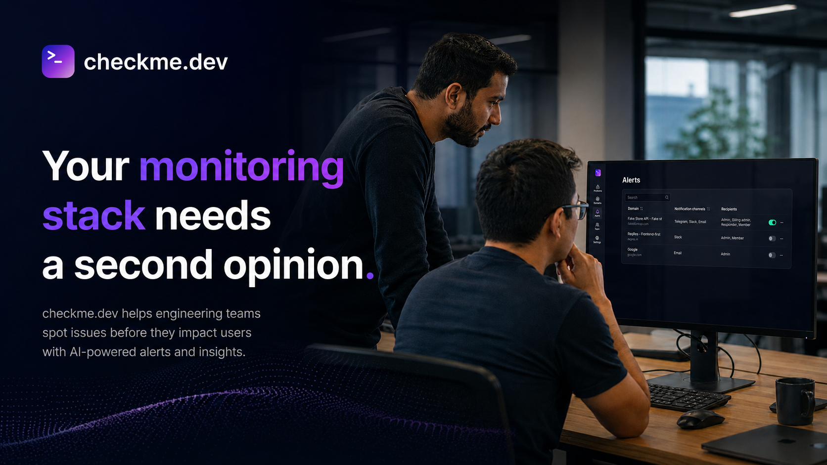 Geo-distributed website monitoring across 57 countries — CheckMe.dev by New FinTech